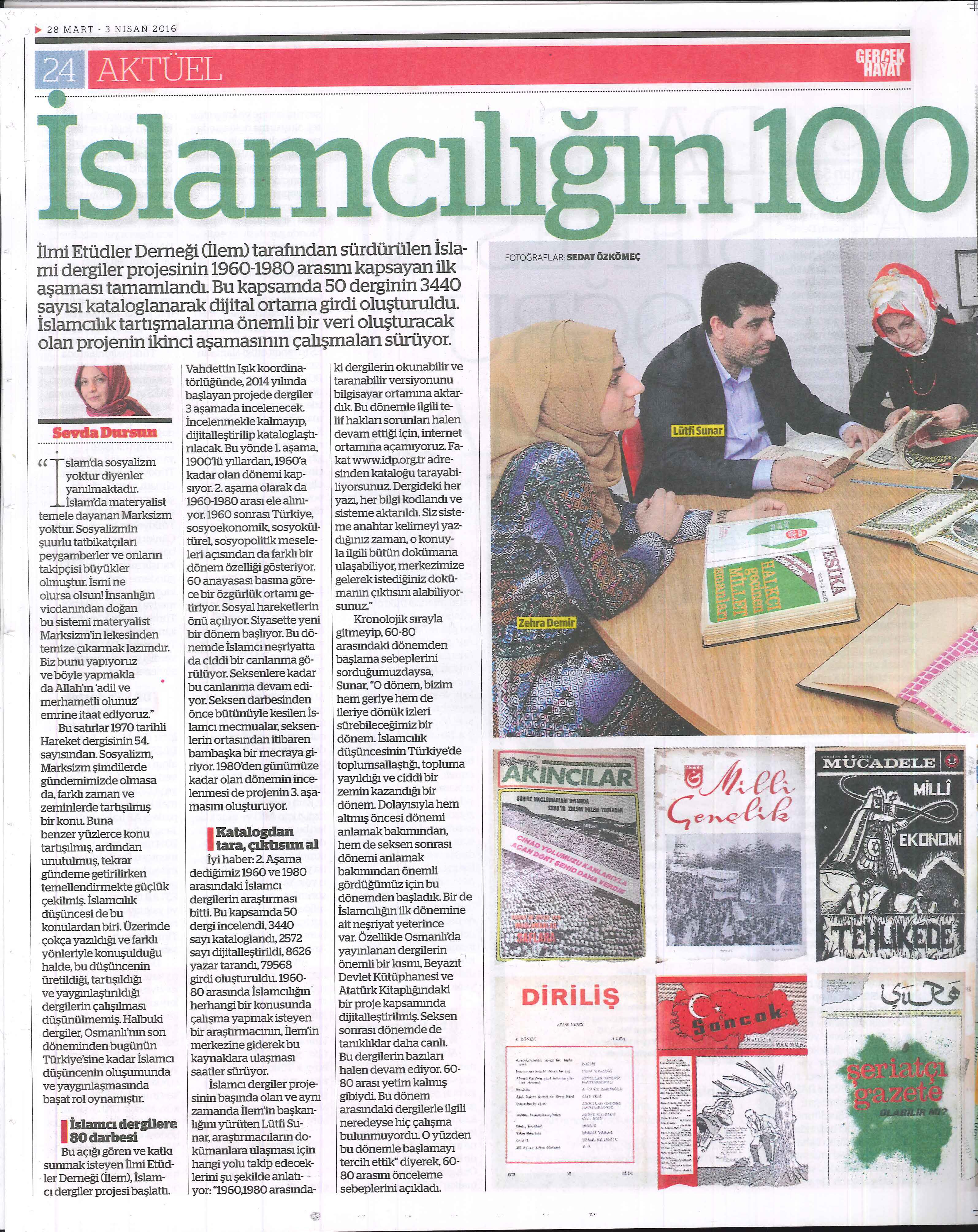 İslamcılığın 100 yılı arşivleniyor