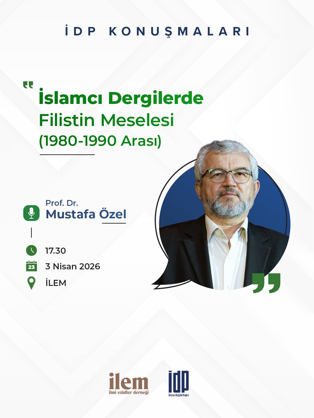 İDP Konuşmaları - İslamcı Dergilerde Filistin Meselesi (1980–1990 Arası)