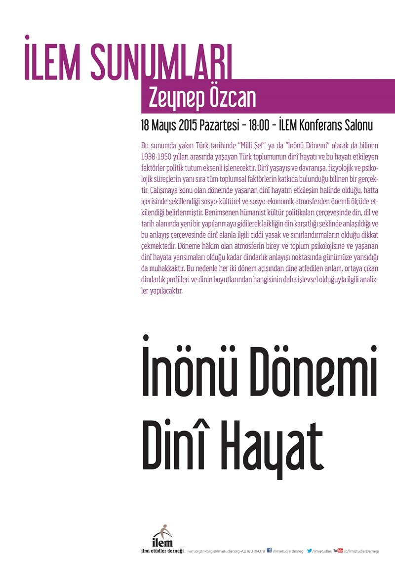 İnönü Döneminde Dinî Hayat