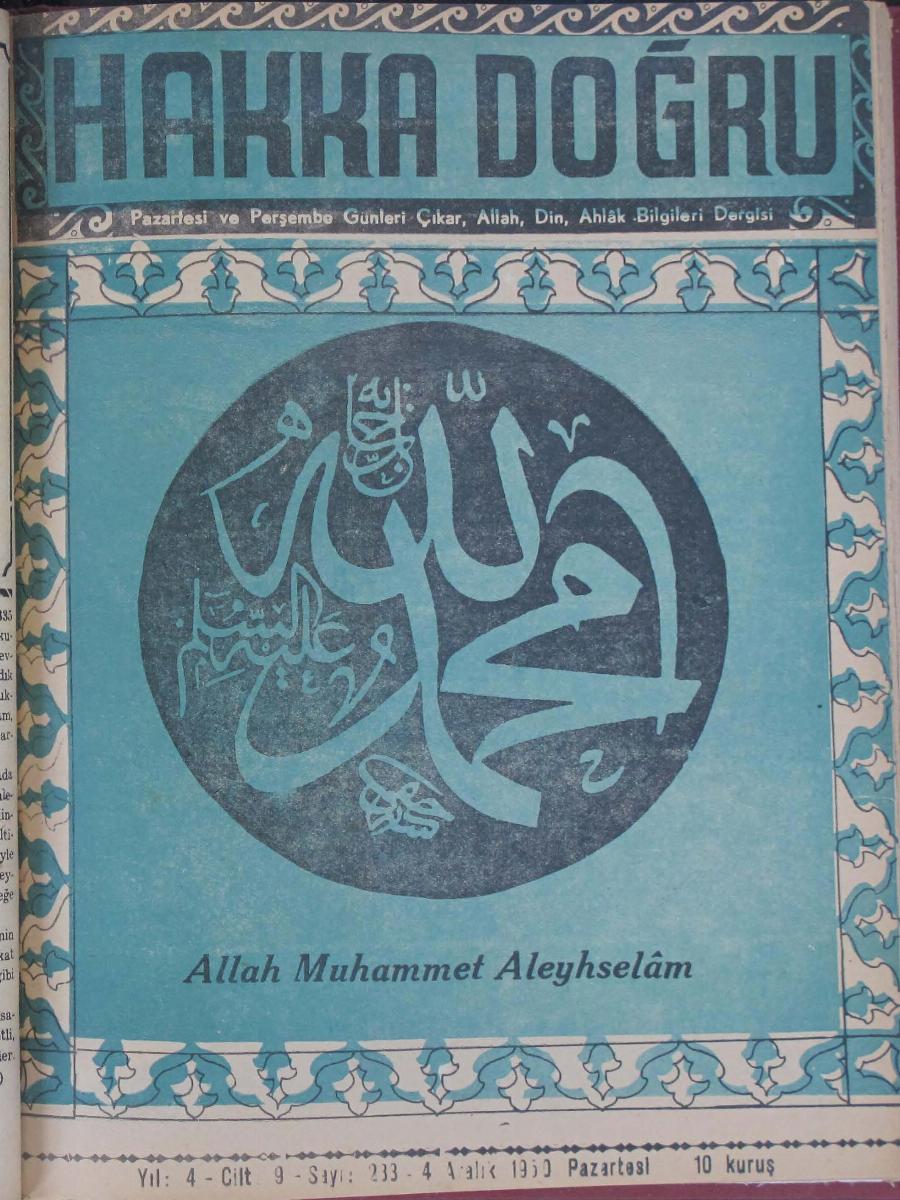 9. Cilt 233. Sayı Kapağı