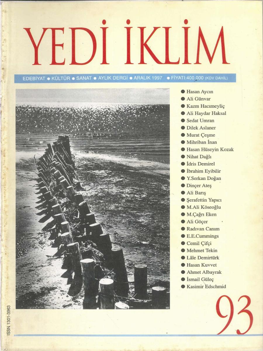 11. Cilt 93. Sayı Kapağı