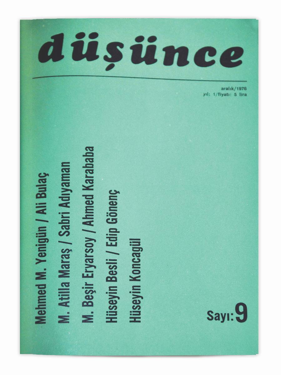 1. Cilt 9. Sayı Kapağı