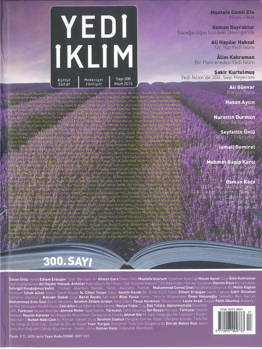 27. Cilt 300. Sayı Kapağı
