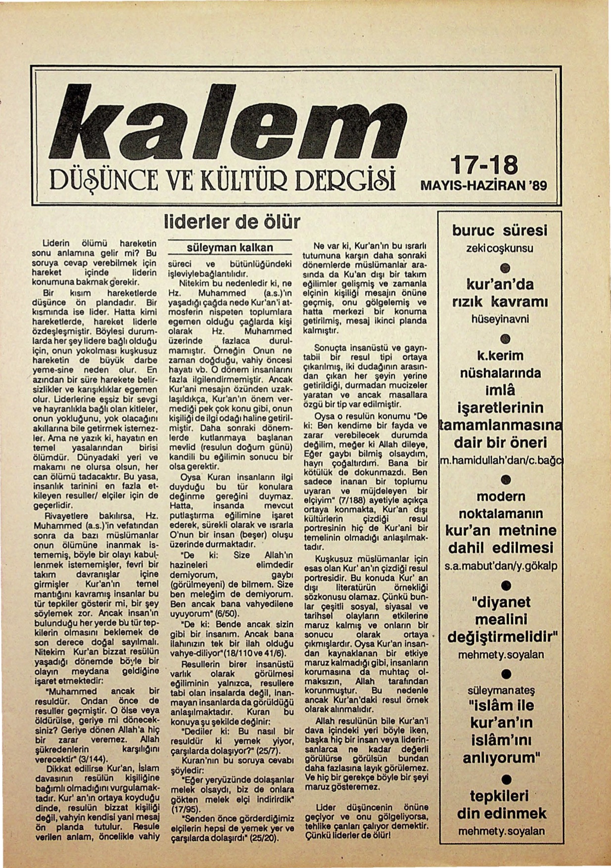 17-18. Sayı Kapağı