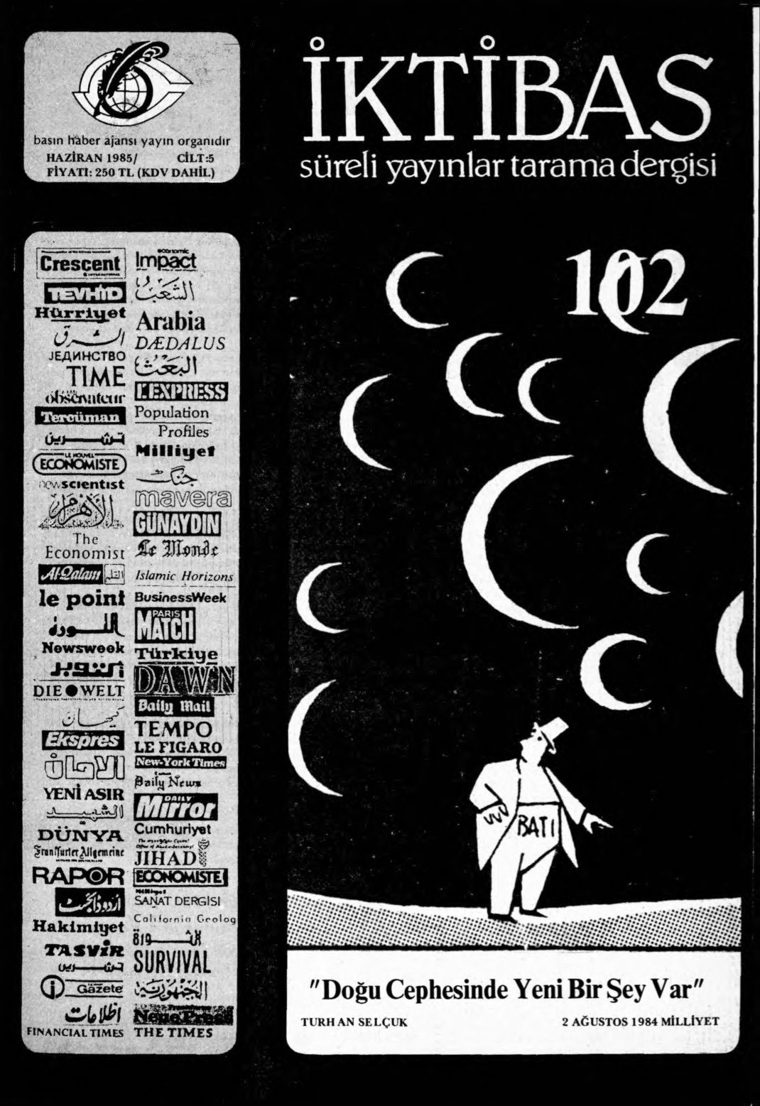5. Cilt 102. Sayı Kapağı
