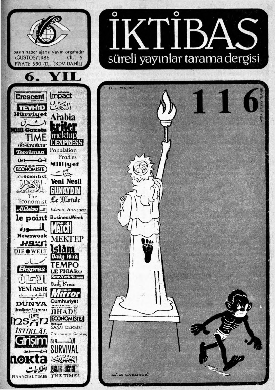 6. Cilt 116. Sayı Kapağı