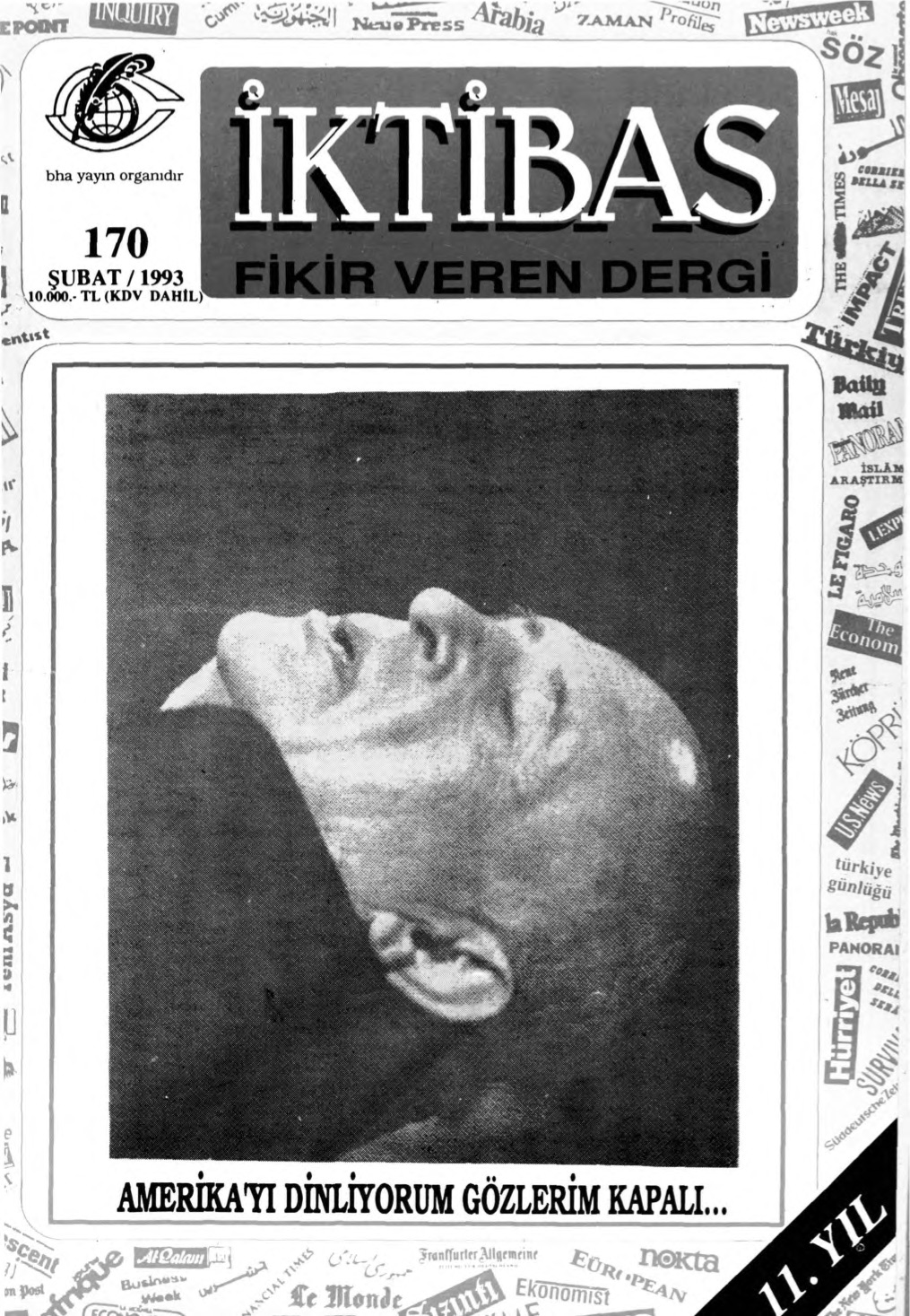 11. Cilt 170. Sayı Kapağı