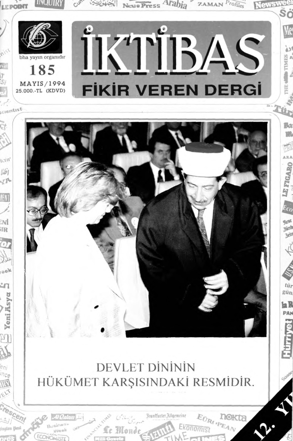 12. Cilt 185. Sayı Kapağı