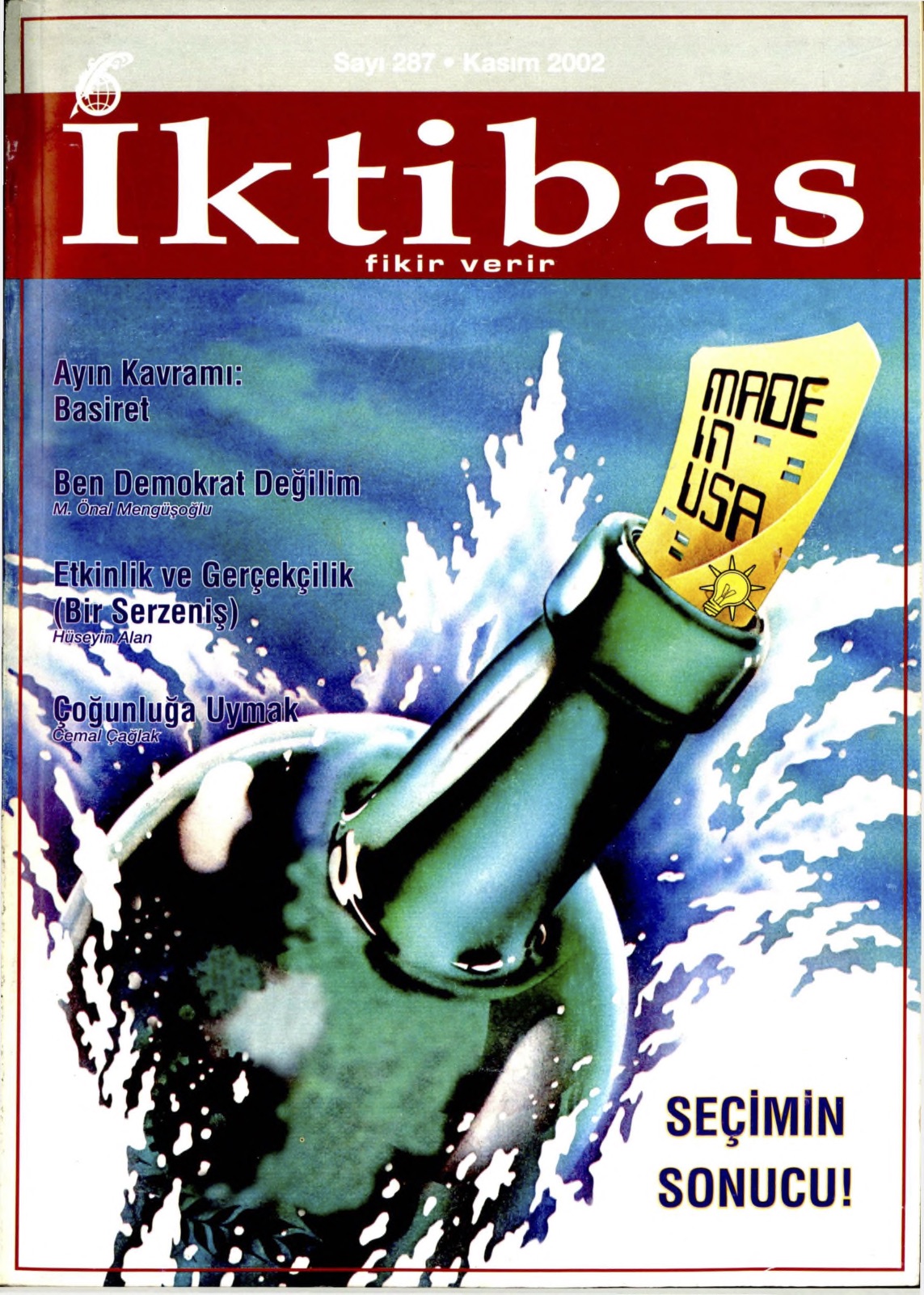 20. Cilt 287. Sayı Kapağı