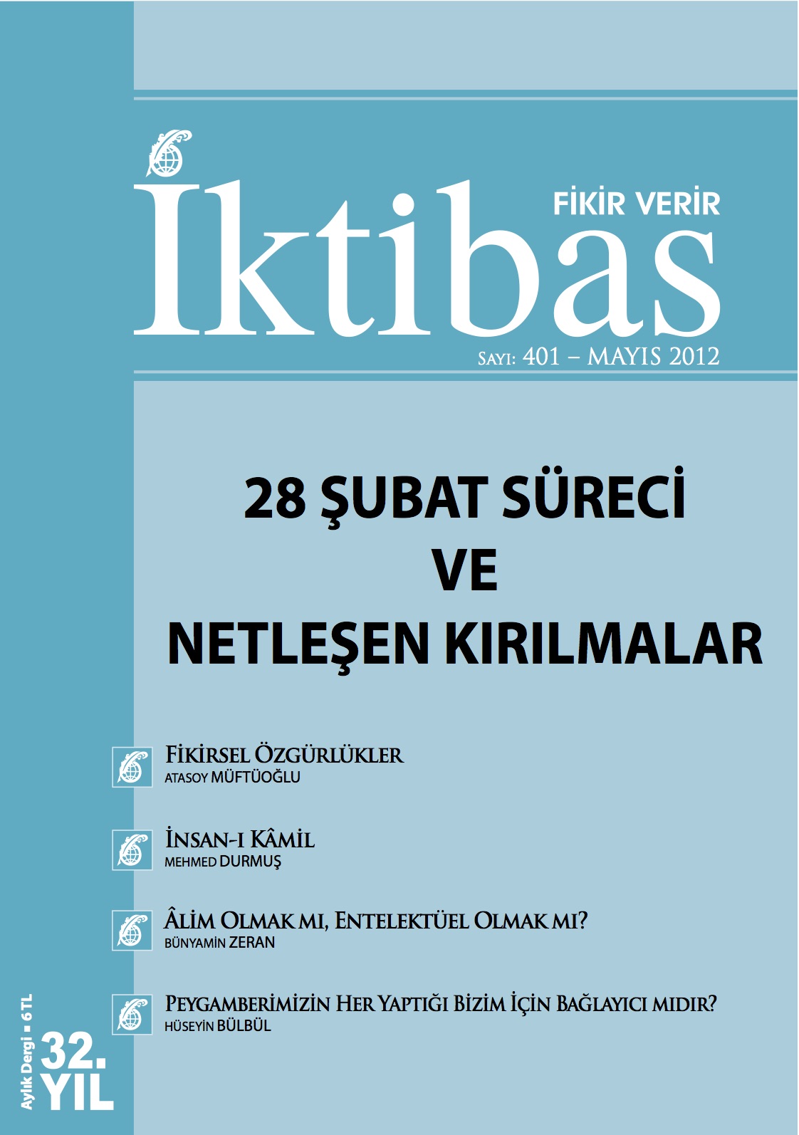 32. Cilt 401. Sayı Kapağı