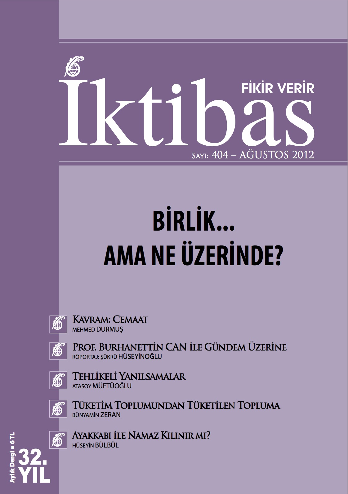 32. Cilt 404. Sayı Kapağı