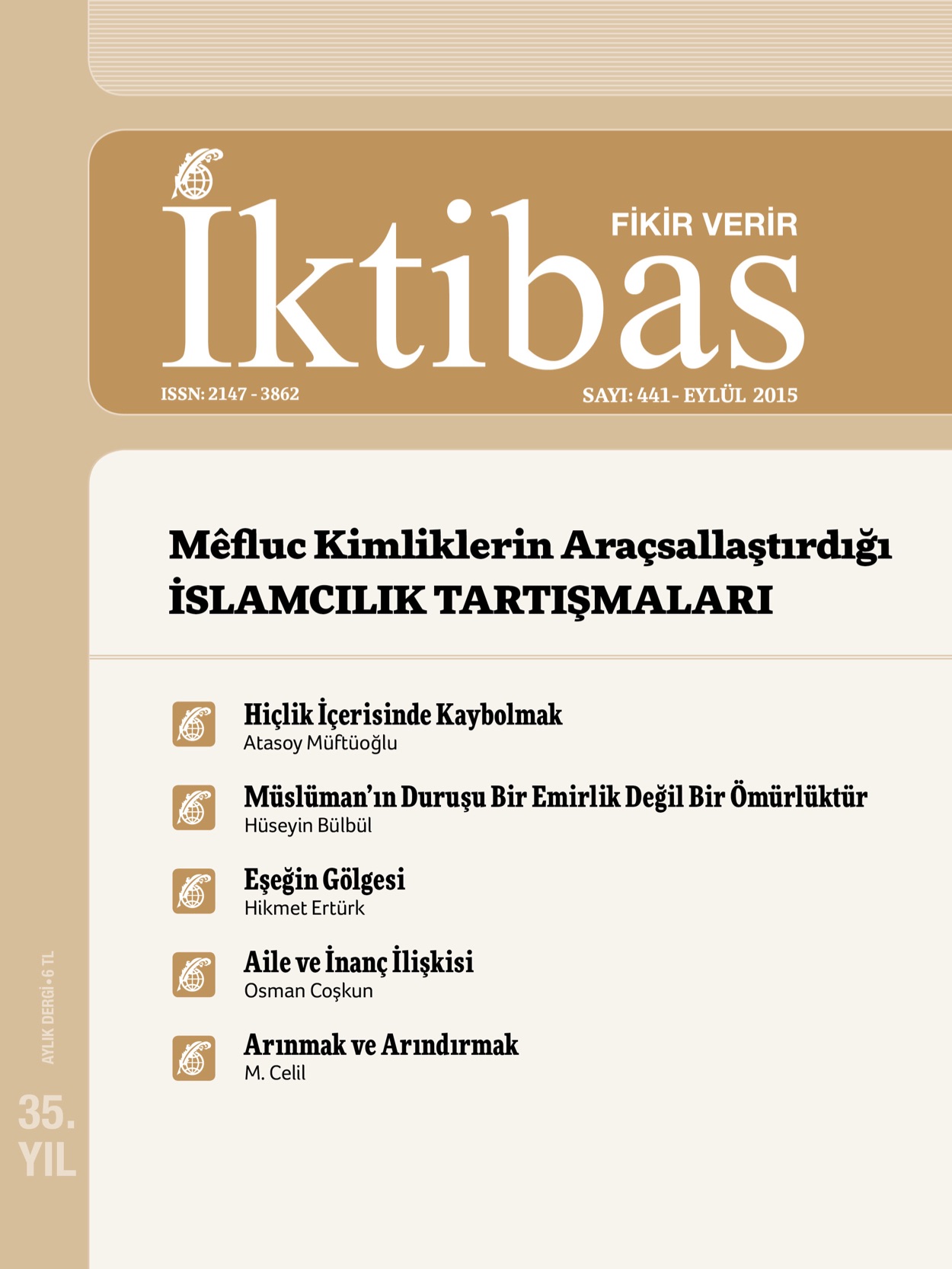 35. Cilt 441. Sayı Kapağı