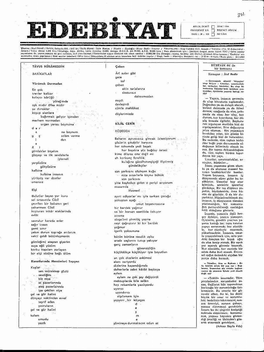 5. Cilt 38+110. Sayı Kapağı