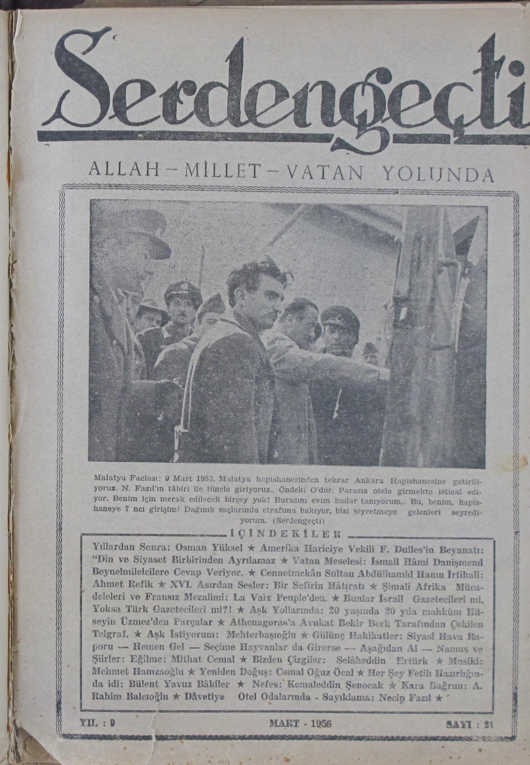 9. Cilt 21. Sayı Kapağı