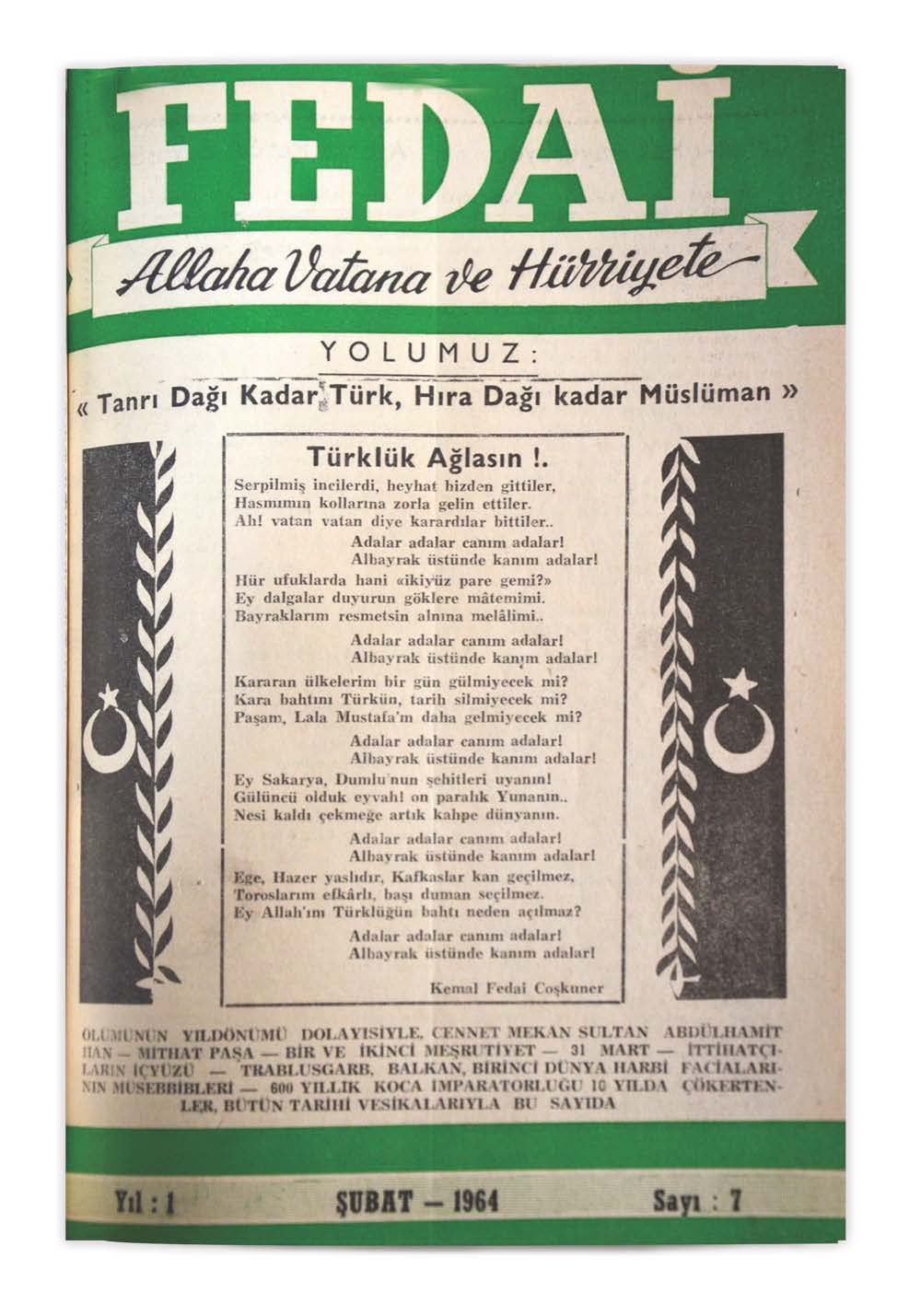 1. Cilt 7. Sayı Kapağı