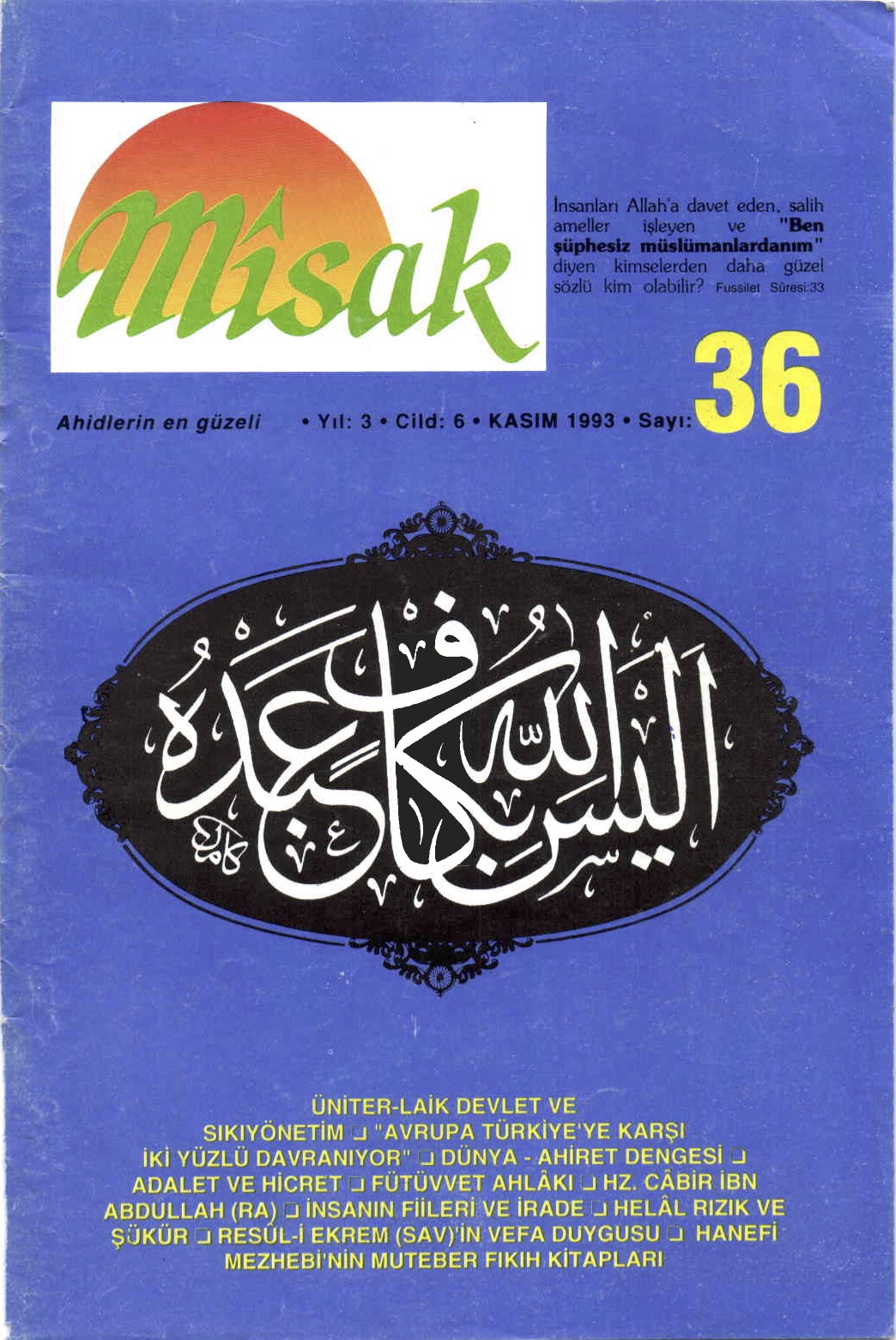 7. Cilt 36. Sayı Kapağı