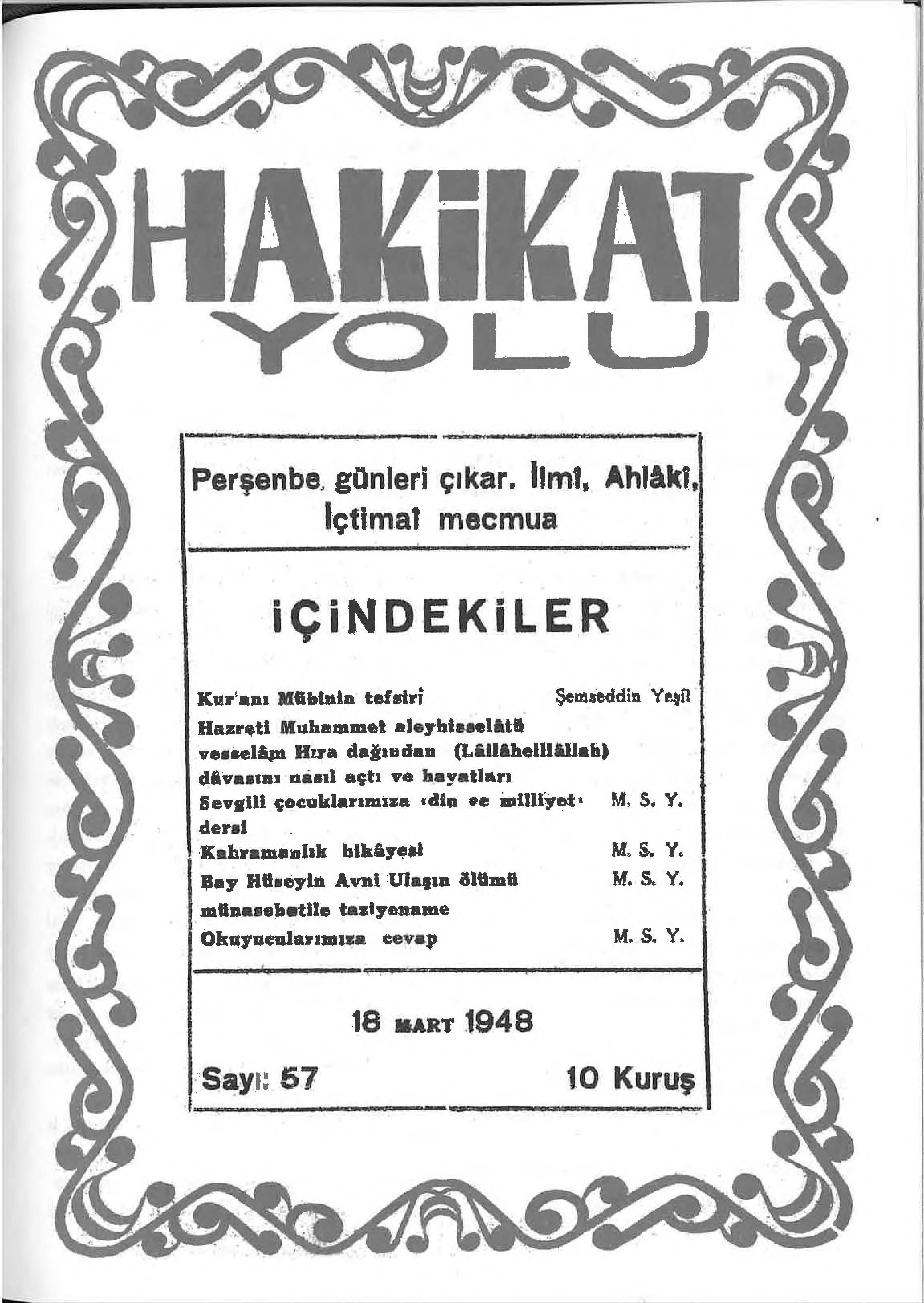 57. Sayı Kapağı