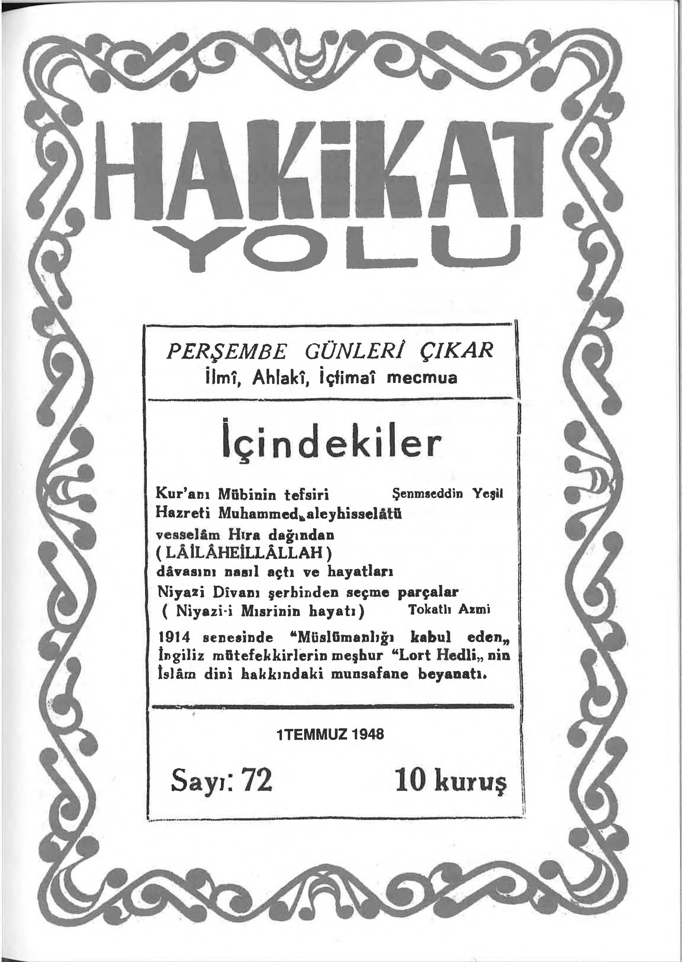 72. Sayı Kapağı