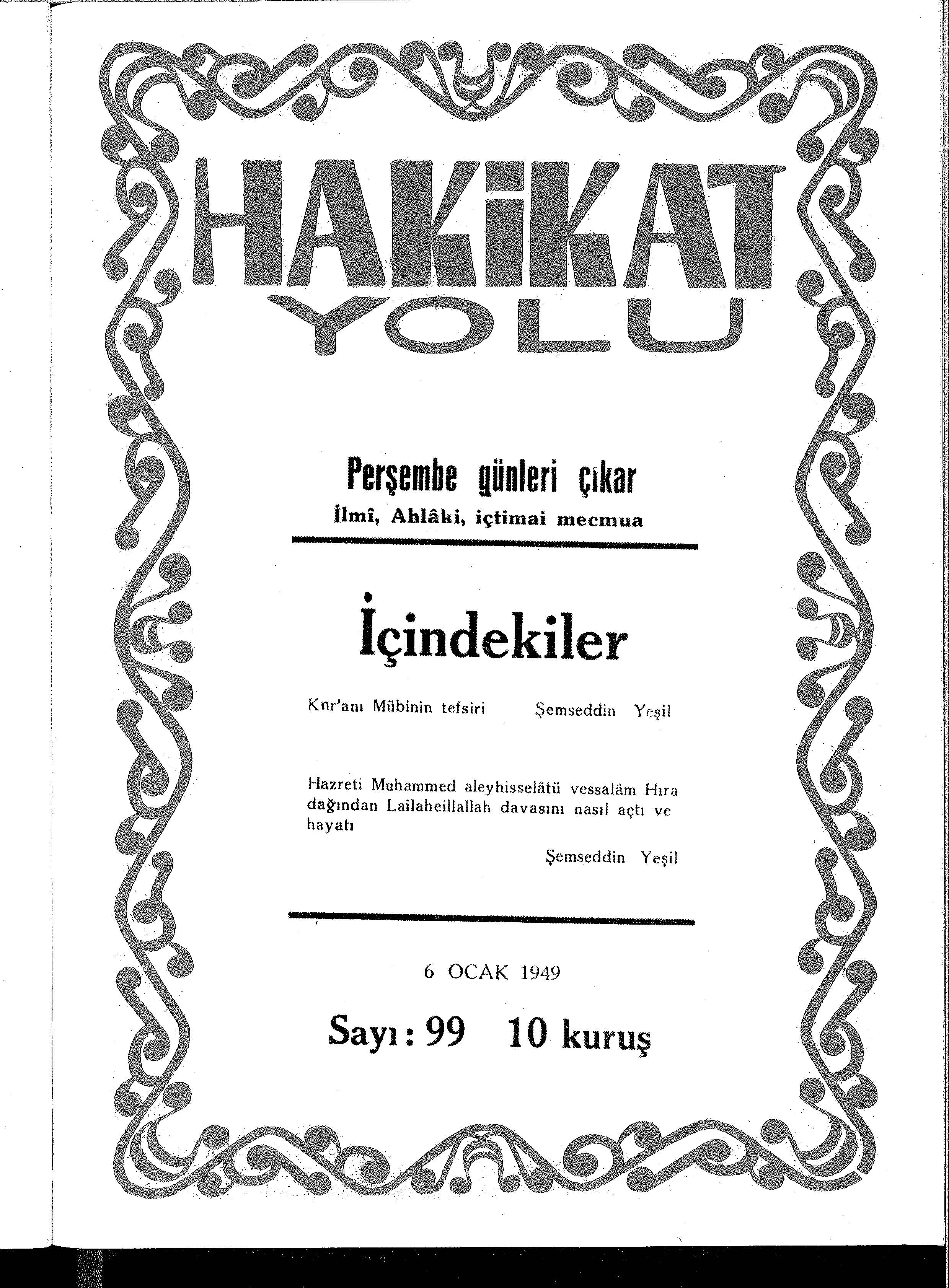 99. Sayı Kapağı