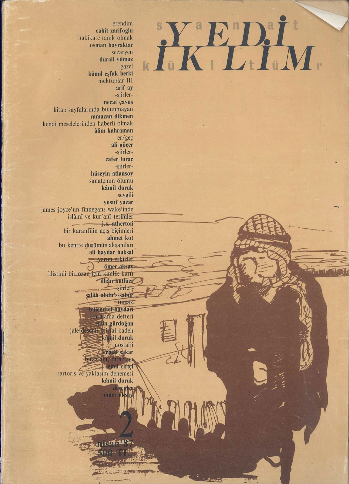 1. Cilt 2. Sayı Kapağı