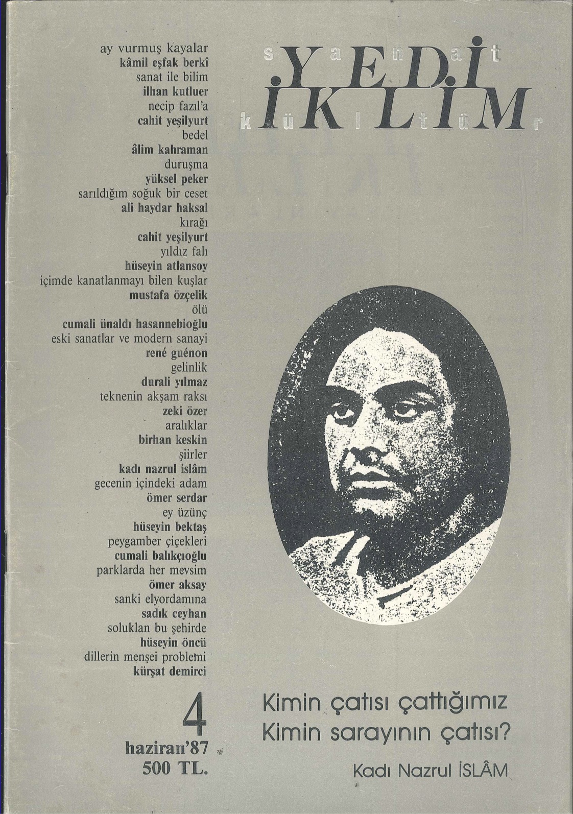 1. Cilt 4. Sayı Kapağı