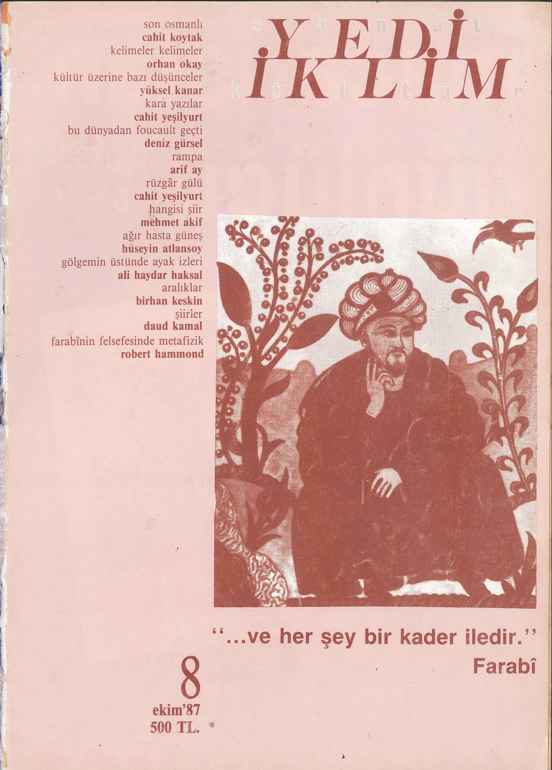 1. Cilt 8. Sayı Kapağı