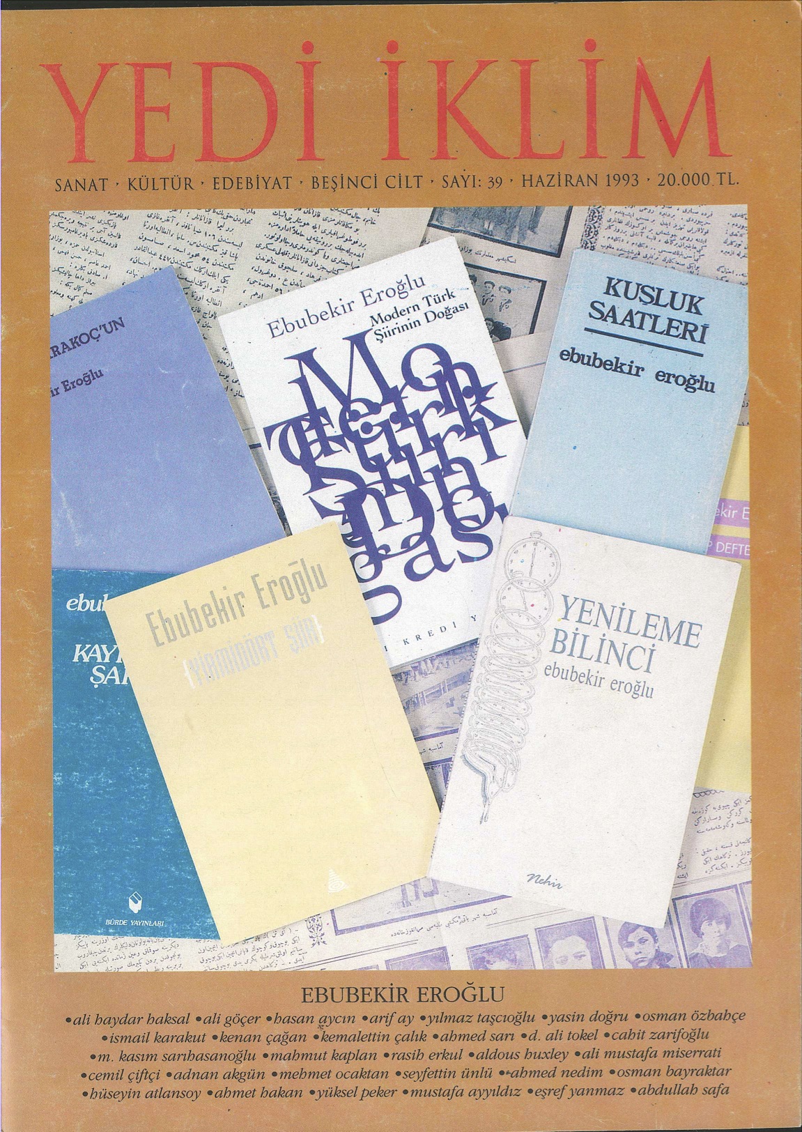 5. Cilt 39. Sayı Kapağı