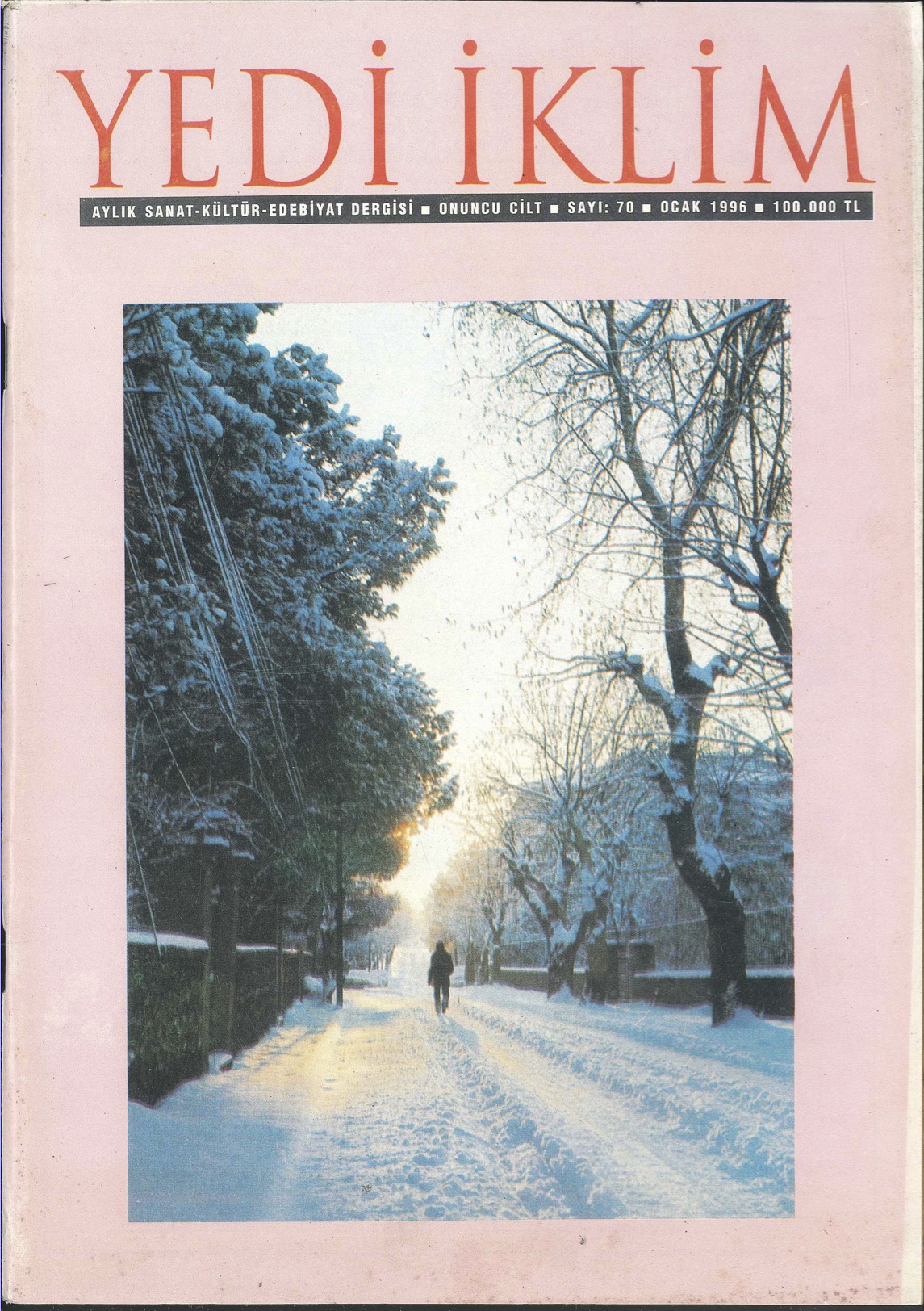 10. Cilt 70. Sayı Kapağı