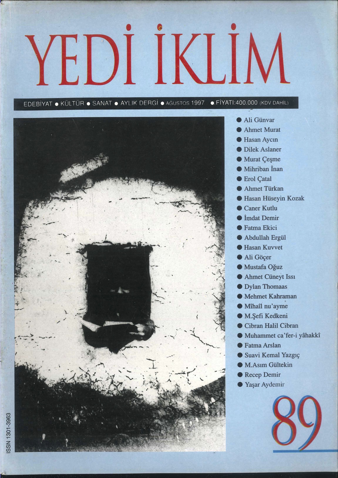 11. Cilt 89. Sayı Kapağı