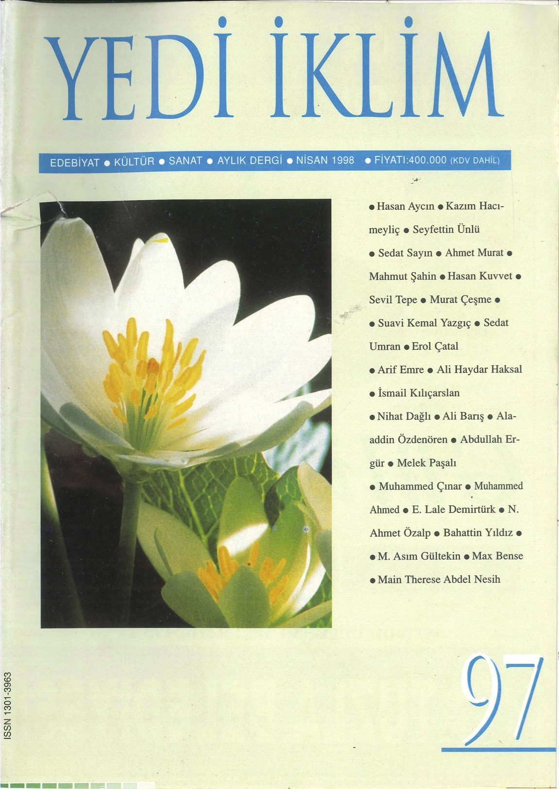 11. Cilt 97. Sayı Kapağı