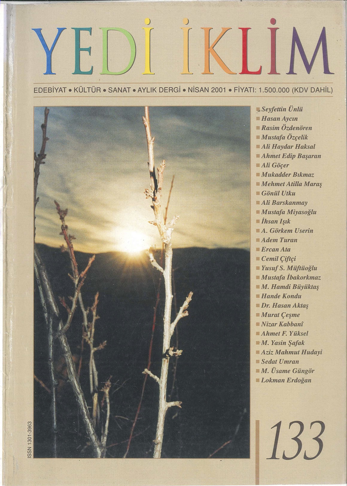 14. Cilt 133. Sayı Kapağı