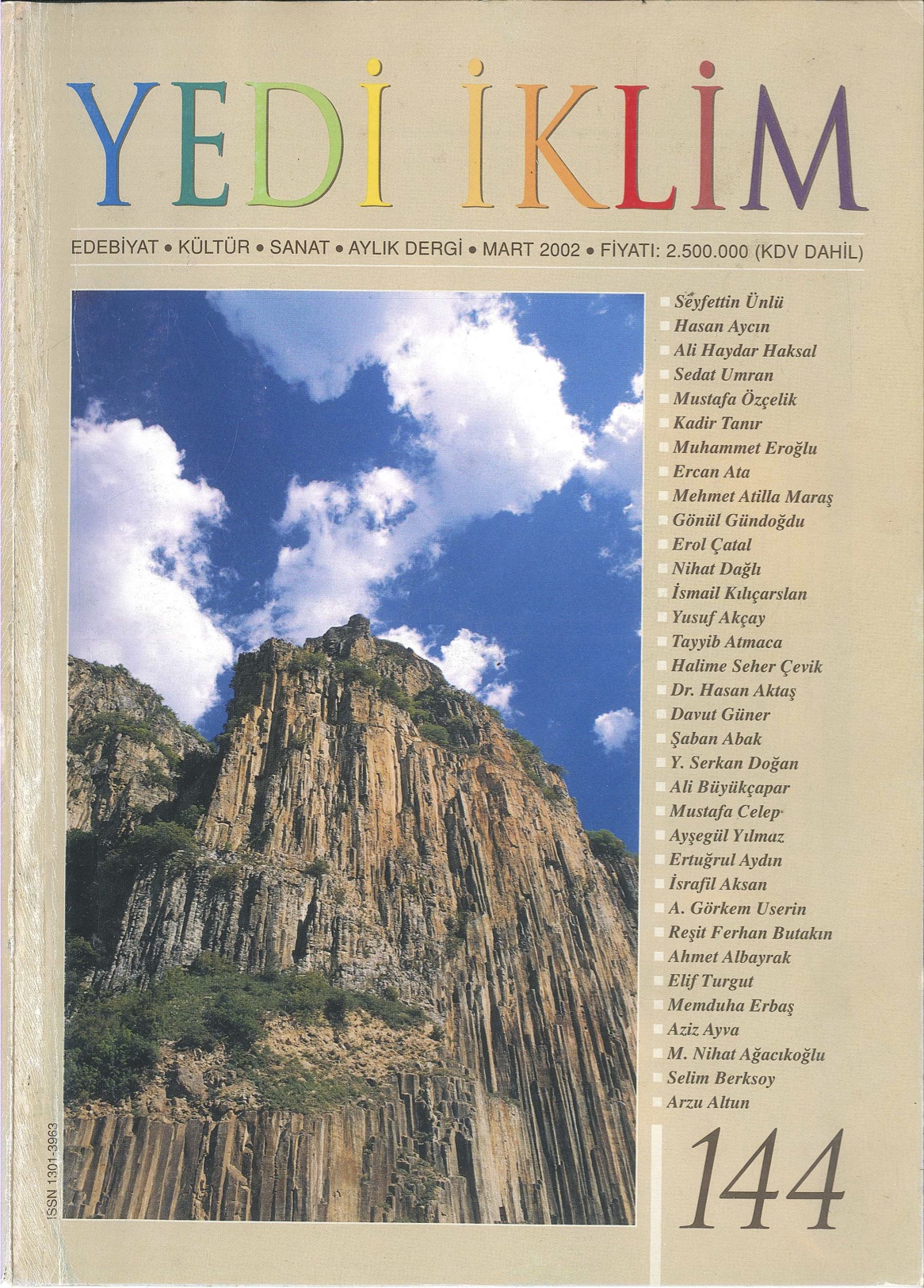 15. Cilt 144. Sayı Kapağı