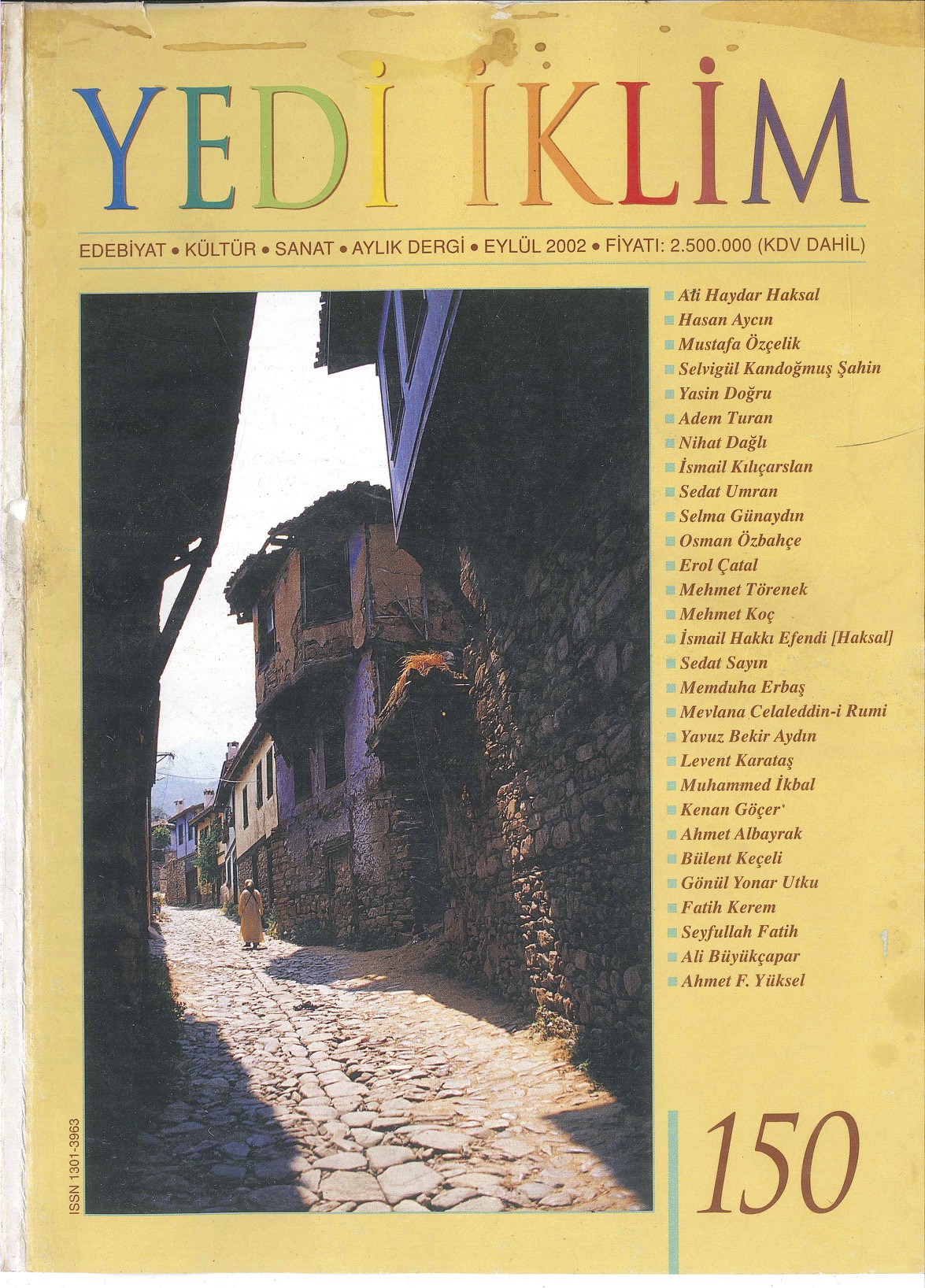 15. Cilt 150. Sayı Kapağı