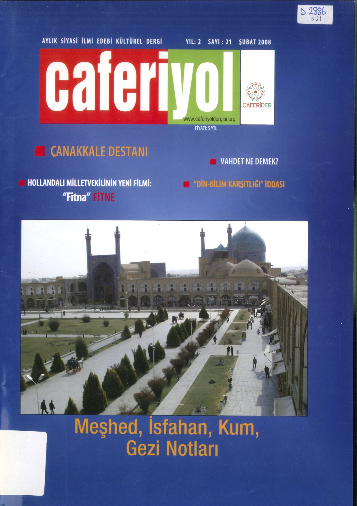 1. Cilt 21. Sayı Kapağı