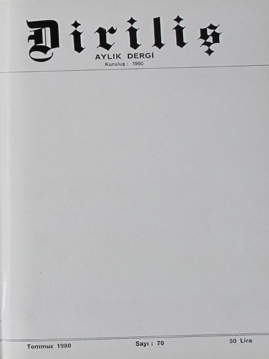 5. Cilt 70. Sayı Kapağı