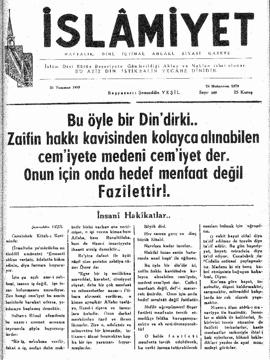 10. Cilt 509. Sayı Kapağı