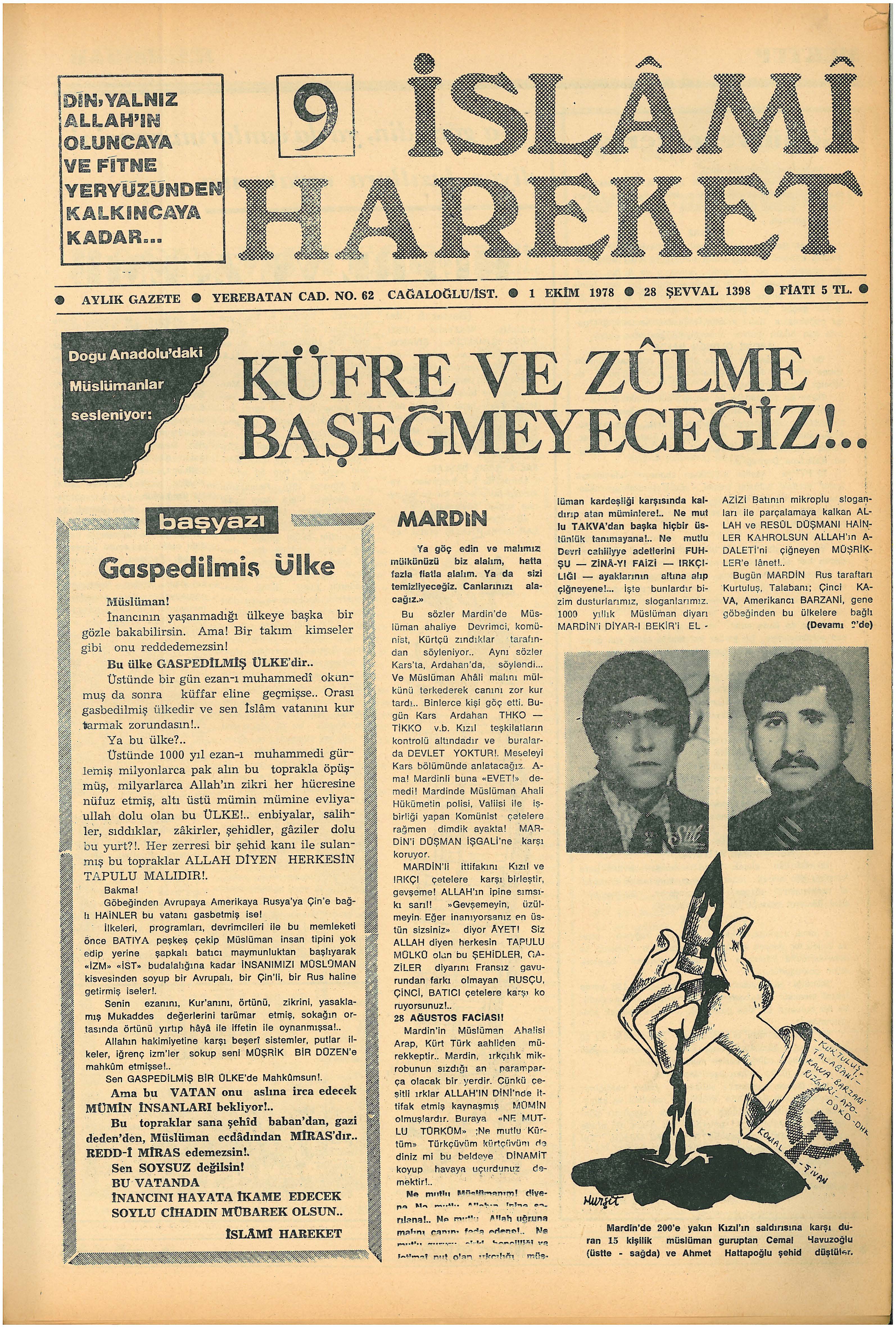 1. Cilt 9. Sayı Kapağı