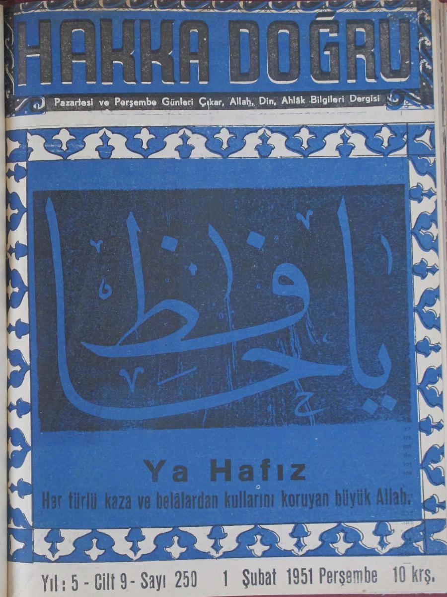 9. Cilt 250. Sayı Kapağı