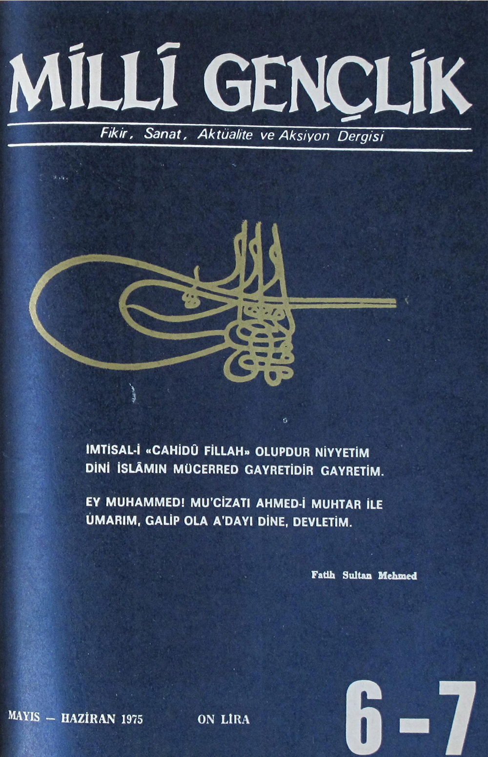 2. Cilt 6-7. Sayı Kapağı