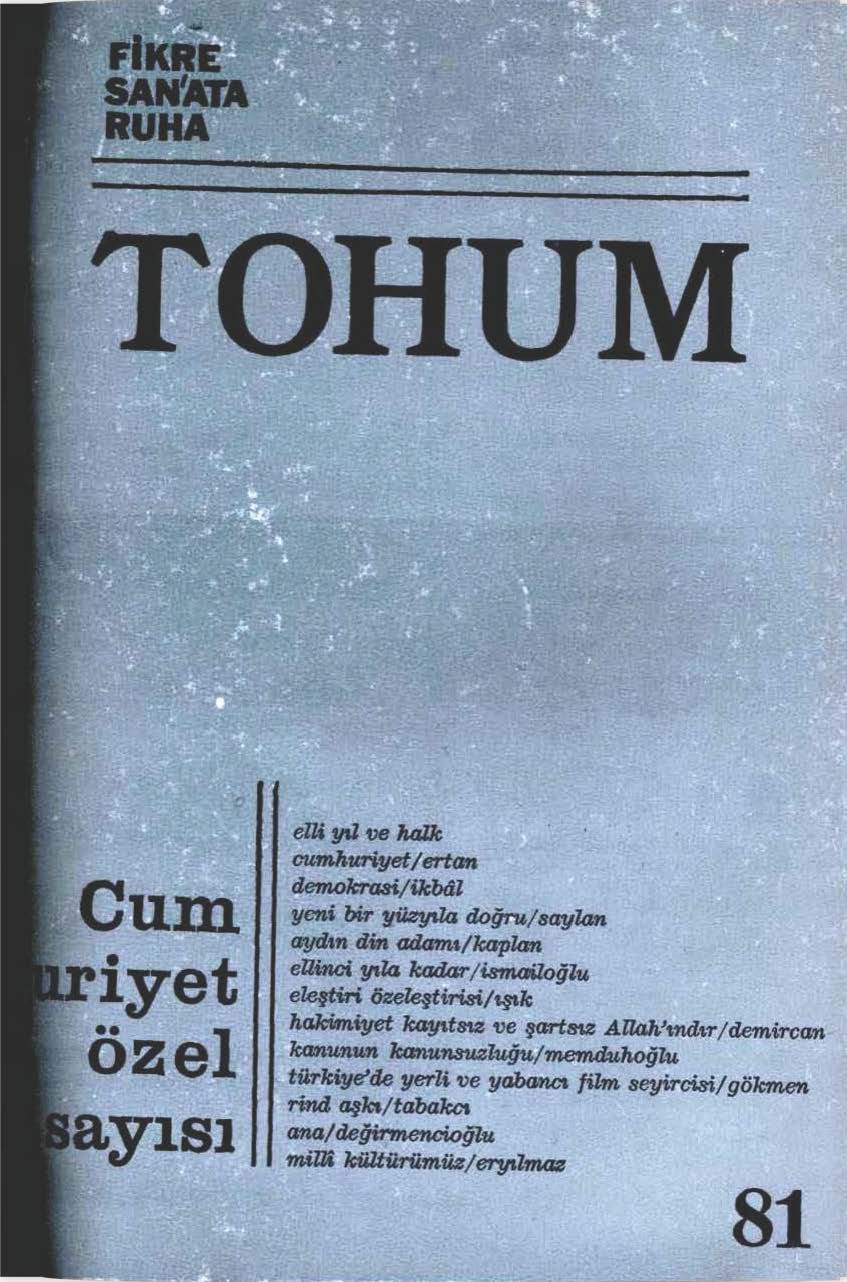 7. Cilt 81. Sayı Kapağı