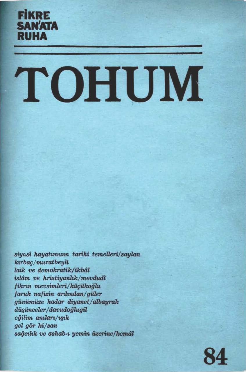 7. Cilt 84. Sayı Kapağı