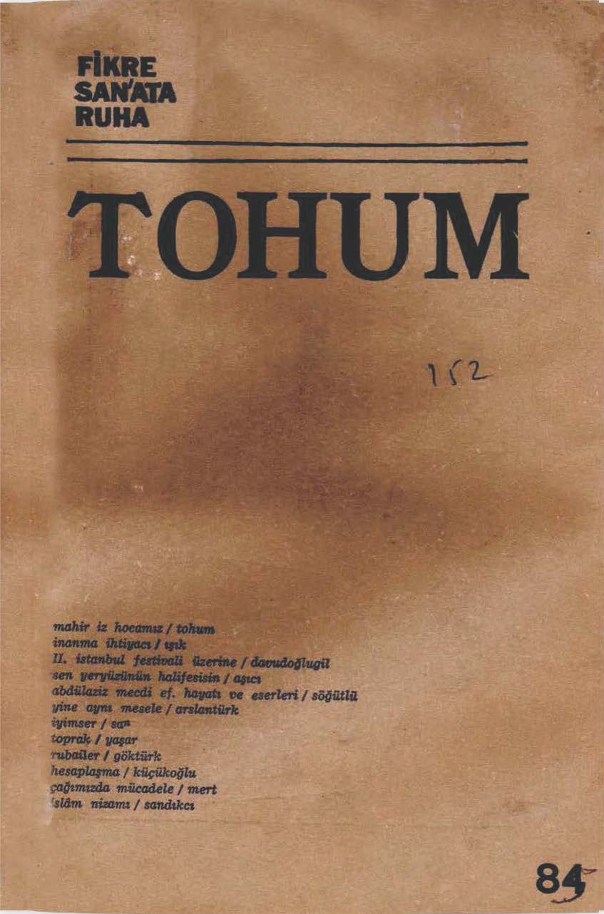 8. Cilt 85. Sayı Kapağı