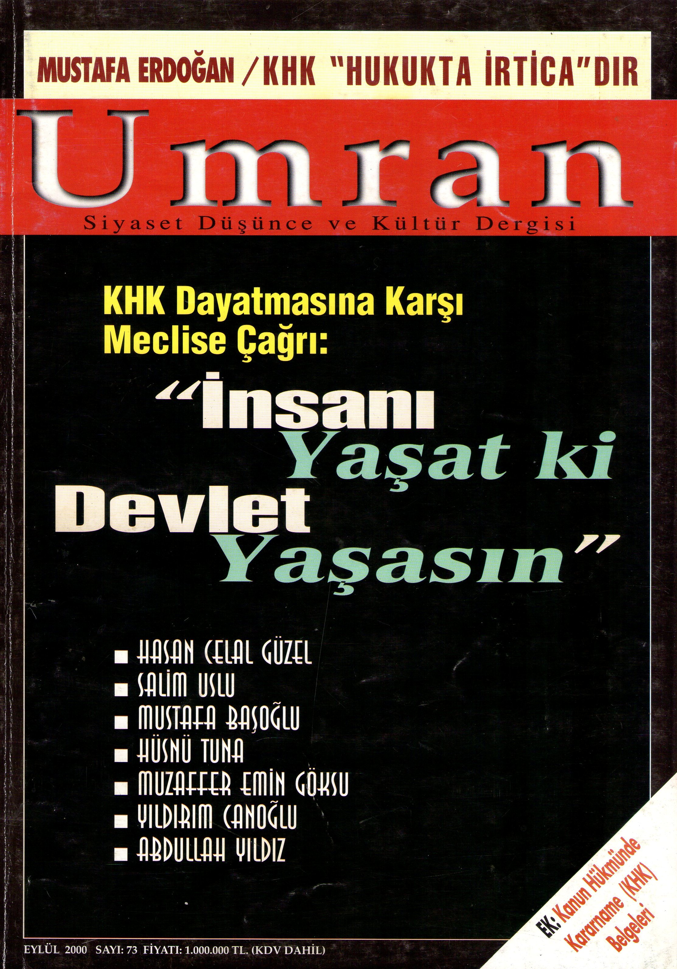 73. Sayı Kapağı