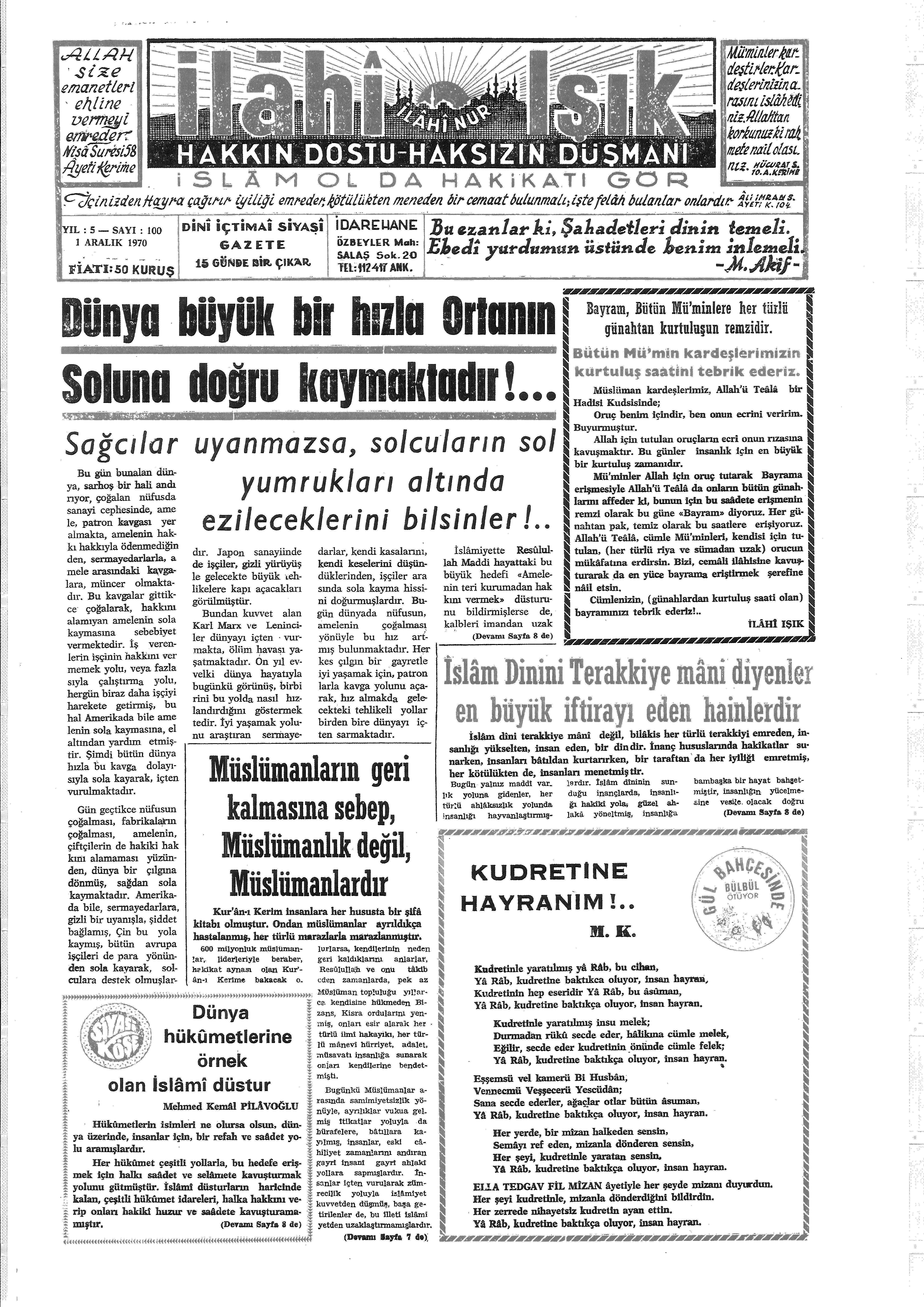 5. Cilt 100. Sayı Kapağı