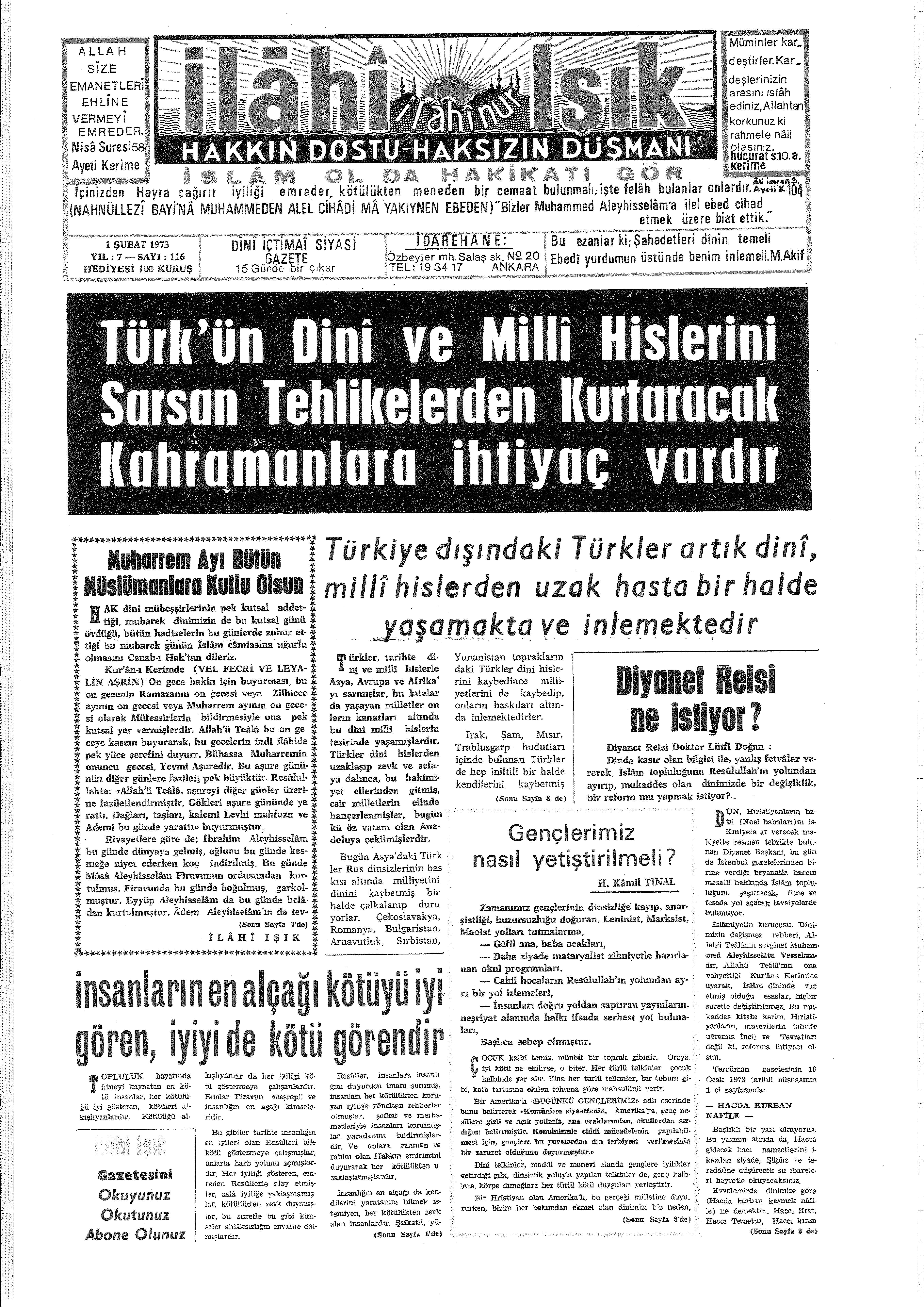 7. Cilt 116. Sayı Kapağı