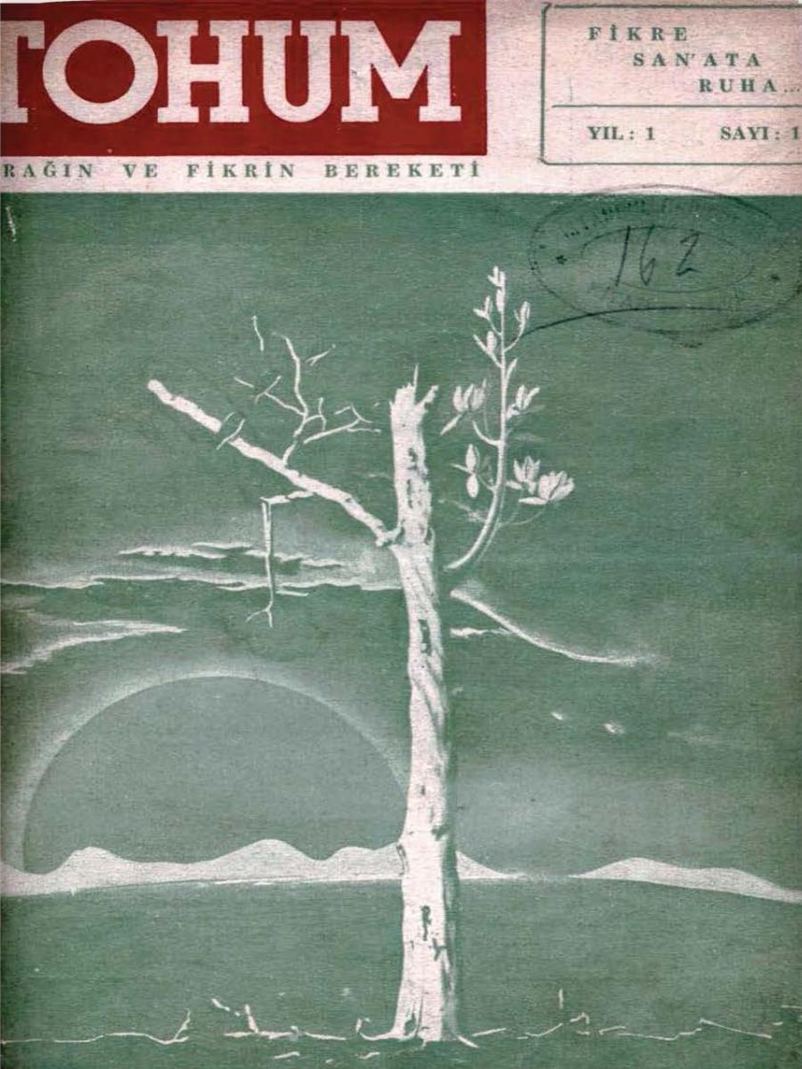 1. Cilt 1. Sayı Kapağı