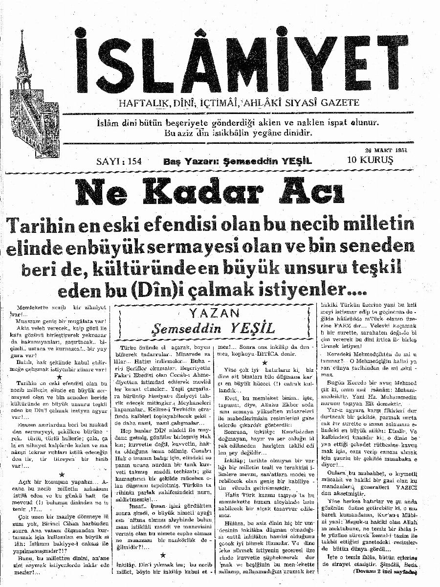 3. Cilt 154. Sayı Kapağı