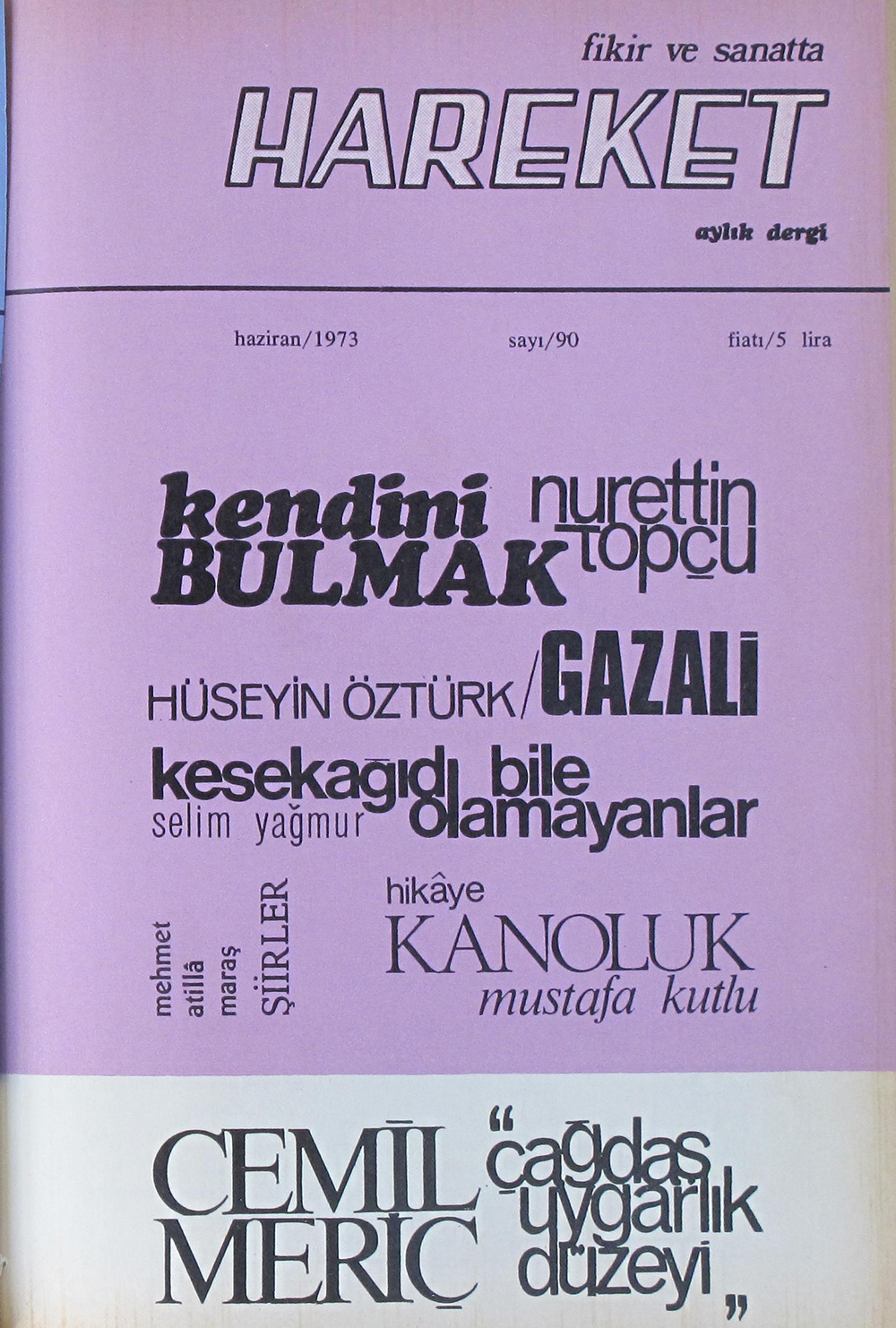 5. Cilt 90. Sayı Kapağı