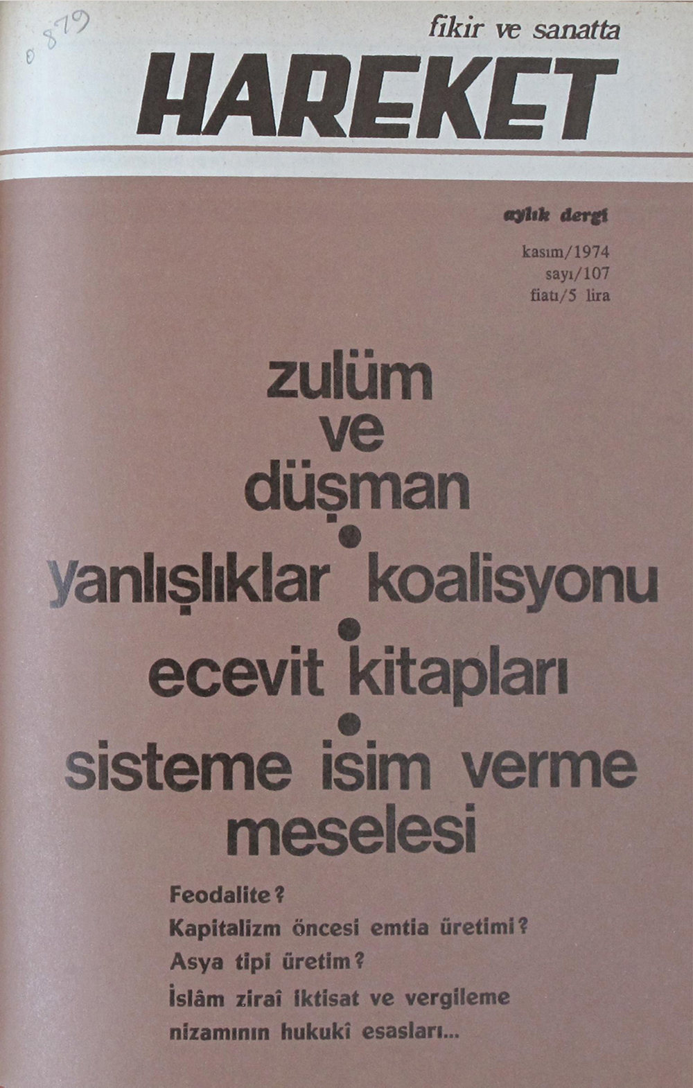 5. Cilt 107. Sayı Kapağı