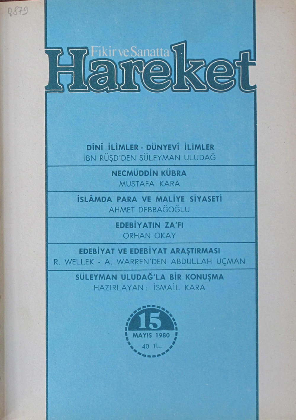 7. Cilt 177. Sayı Kapağı